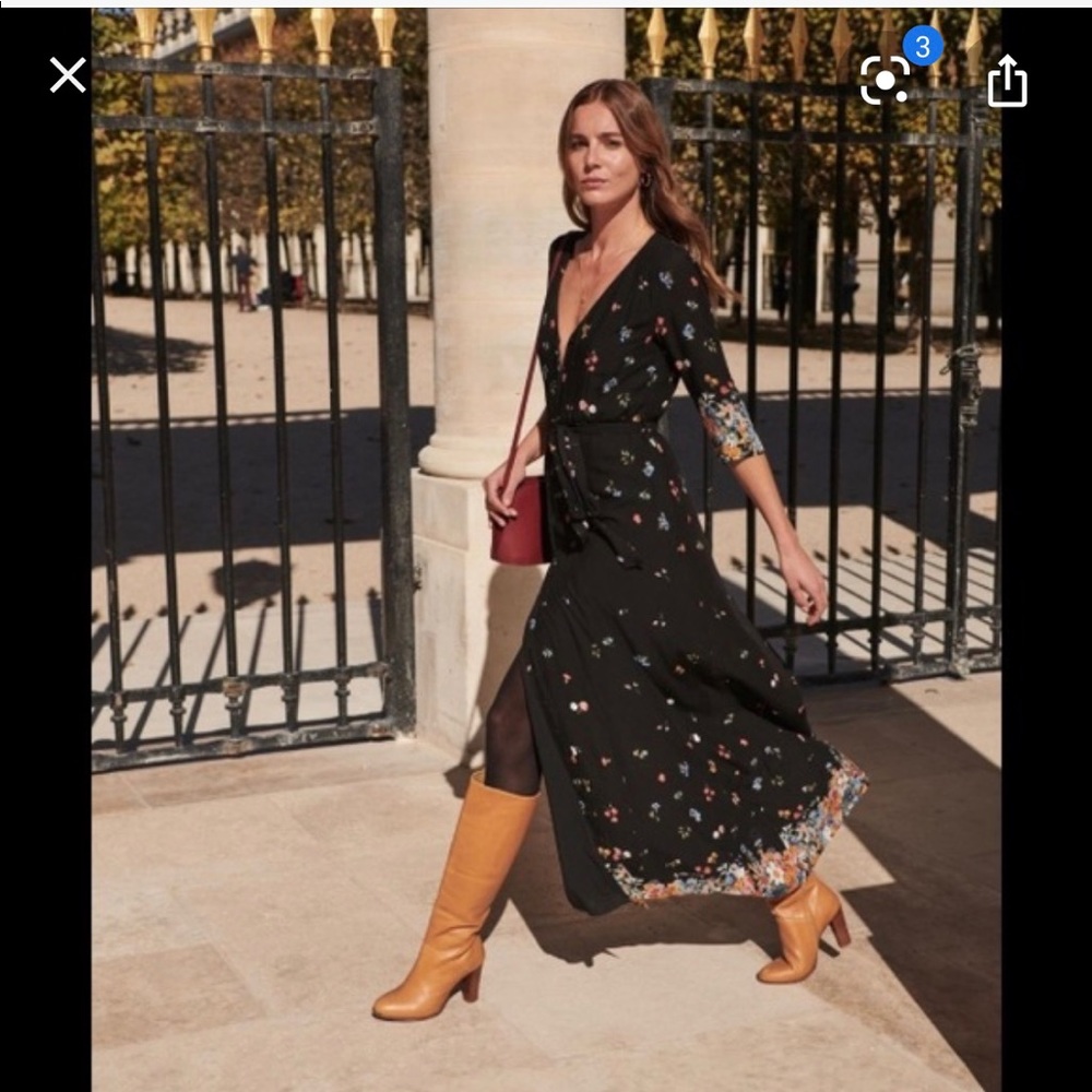 Like new Sézane Gillian Dress Size 36
